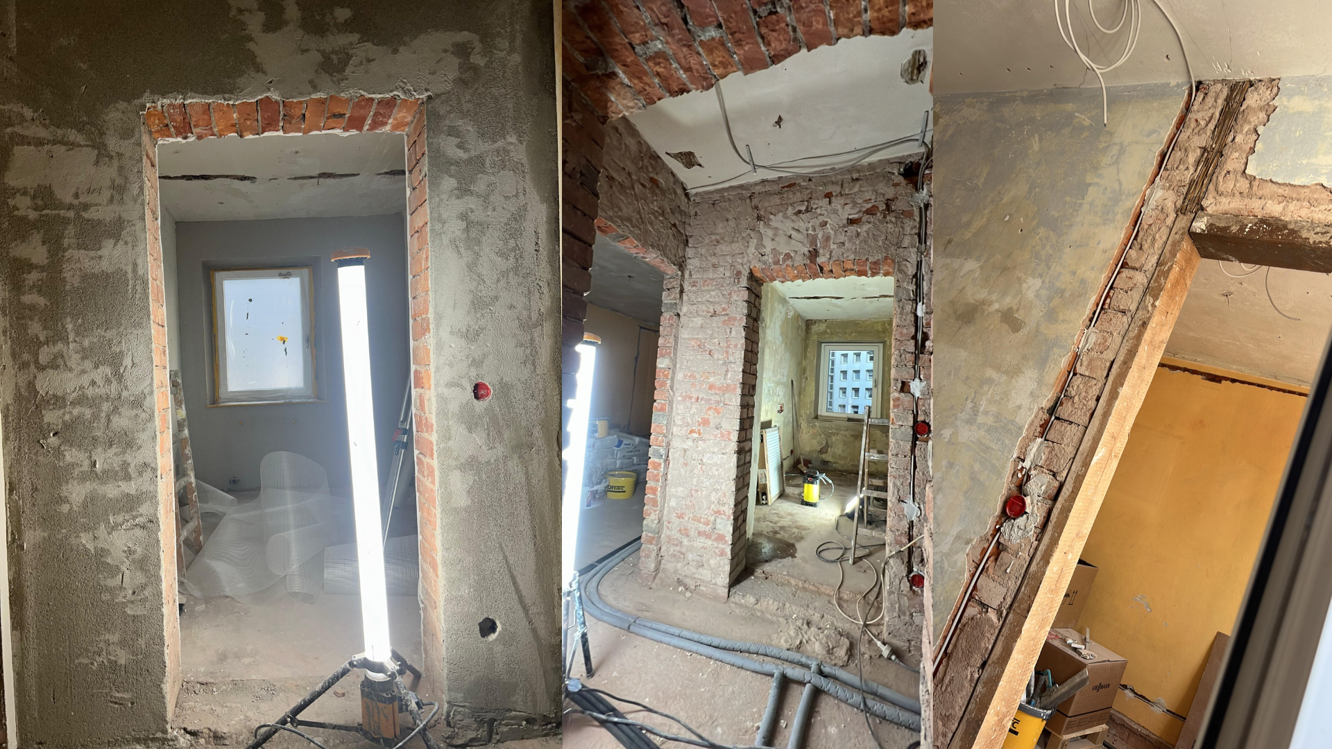 Wohnungssanierung im Innenbereich von Decken Wände und vom Bodenaufbau. - Projekt 4